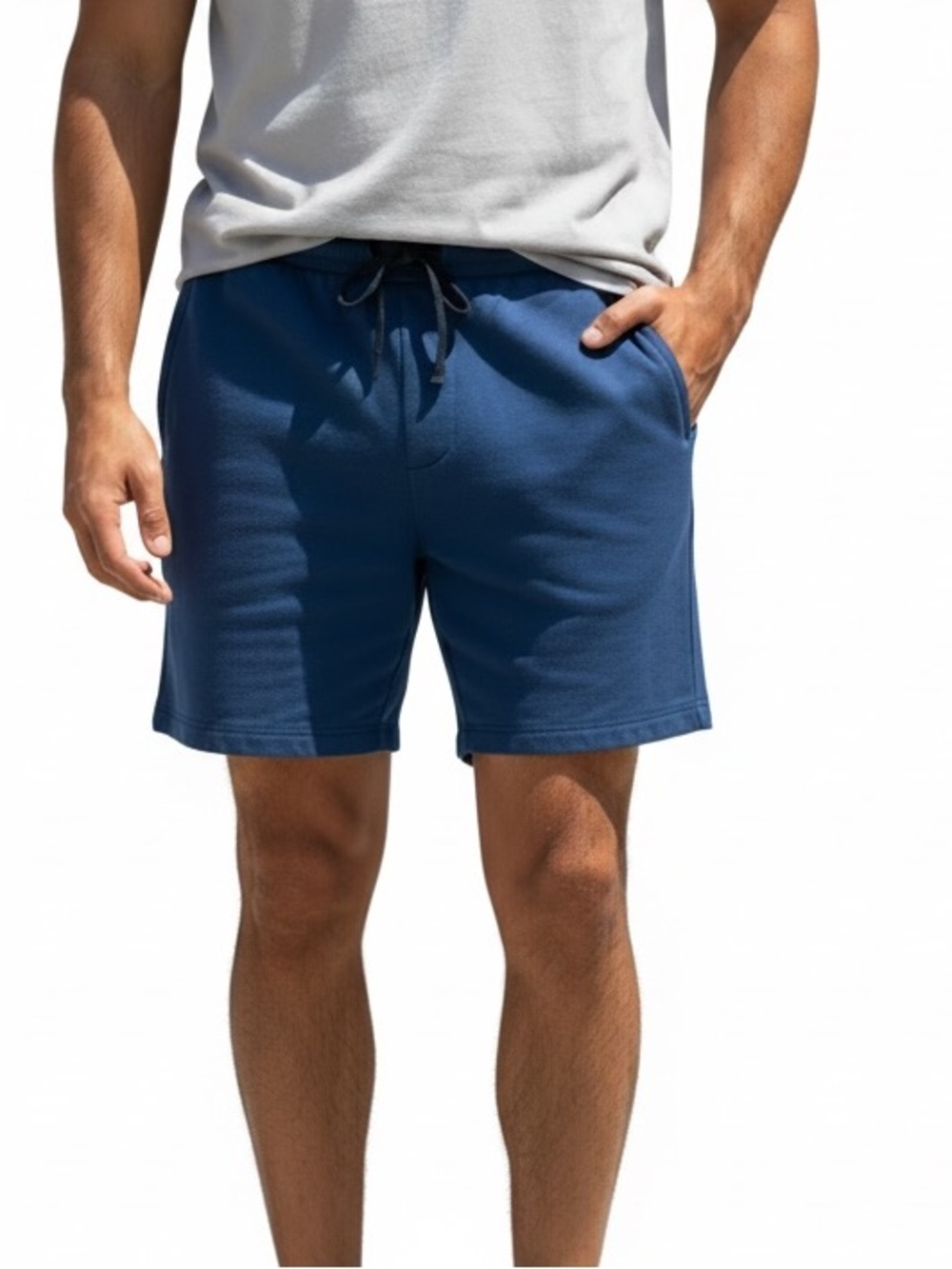 32 DEGREES COOL NAVY MEN’S SHORTS Size L Elastic Waist with Drawstring